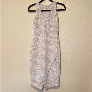 Elegant Acting Pro white and black Polka Dot Dress Size S